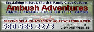 Ambush Adventures - Southeast Oklahoma's Largest Canoe Outfitter