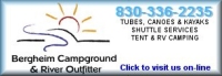 Tent and RV camping along the Upper Guadalupe River