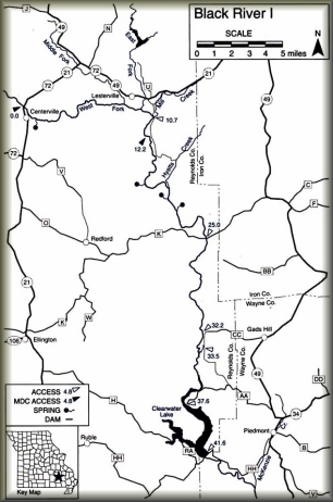 missouri river map conservation float department courtesy bridge trips southwestpaddler