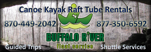Buffalo River Float Service in Yellville, Arkansas