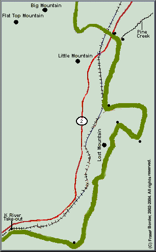 Kiamichi River map