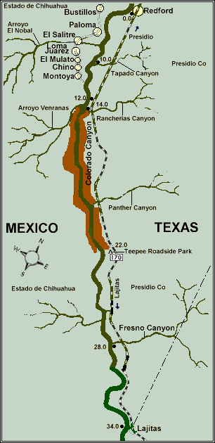 Rio Grande map courtesy Texas Parks & Wildlife Department