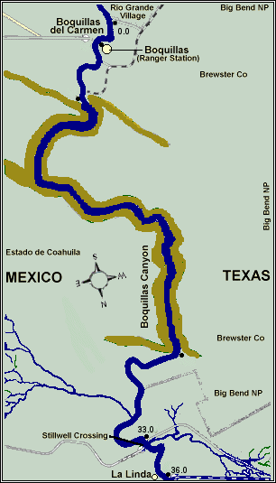 Rio Grande map courtesy Texas Parks & Wildlife Department