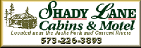 RV camping and motel in Eminence, Missouri