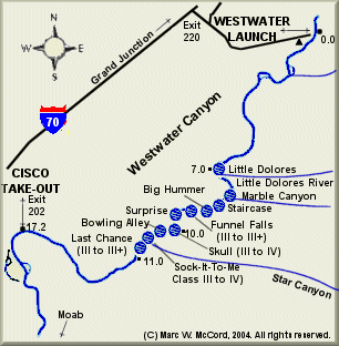 Westwater Canyon map