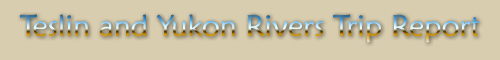 Teslin and Yukon Rivers Trip Report