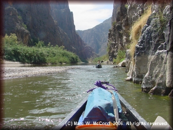 Nearing the end of Mariscal Canyon
