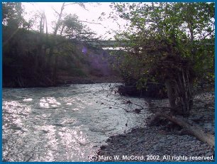 Looking downriver from the Ammans Crossing put-in