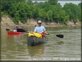 Bryan Jackson helping lead BSA Troop 1077 on the Sabine River