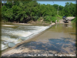 Baker Crossing low-water bridge above FM 51