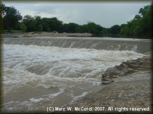 Dangerous new dam at Big Rocks City Park in Glen Rose