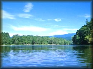 The very scenic Black River in spring