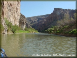 Nearing the end of the canyon and the take-out at Heath Canyon Ranch