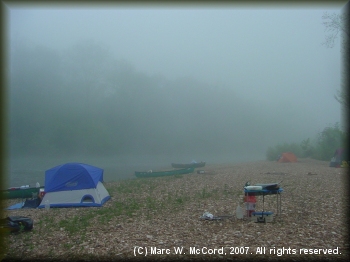 An early morning fog on the Middle Buffalo