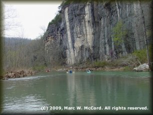 Cliffs below Ponca