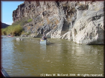 Scott Dillon paddling in Colorado Canyon