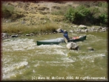 Zoltan Marz running Colorado Canyon