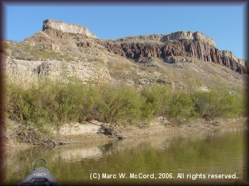 The ridge of Fresno Canyon above Lajitas