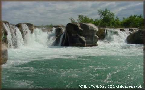 Dolan Falls looking back upriver