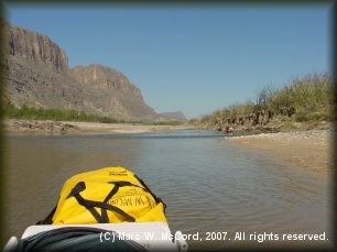 A stark contrast to the big canyons above and below this reach