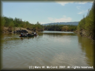 Heading downriver toward Johnson's Ranch