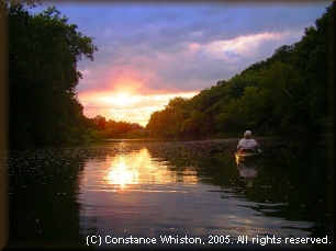 Gasconade River at sunset