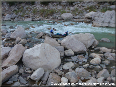 The top of Hot Springs Rapid