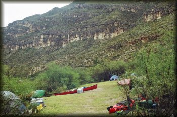 Our Mexican side campsite at San Rocendo Canyon just below Hot Springs Rapid