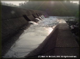 Reregulation Dam at Mountain Fork Park