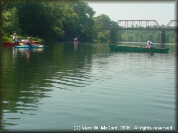 Railroad bridge just below US Highway 70