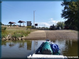 US 59 / US 71 boat ramp on river right at about 50.6 miles