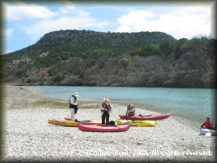 A riverside landing on the Llano River