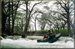 The old dam below Patterson Street bridge in Medina