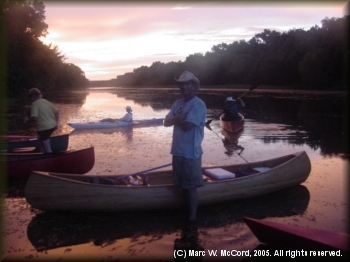 Mark Collins on the July, 2005 Moonlight Float Trip