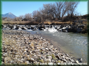 Hotchkiss diversion dam just above SH 92