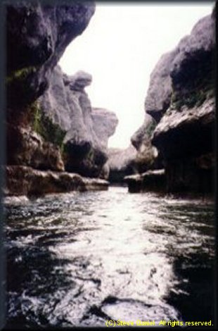 Blanco Narrows runout below the falls