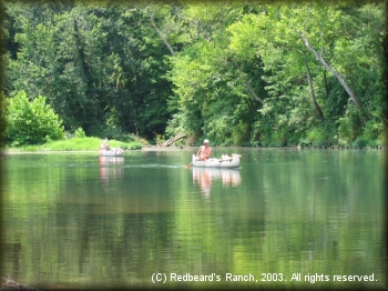 Canoeing is a popular activity on the Niangua River