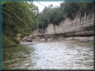 Big bluffs along the Nolan River