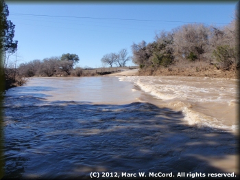 Edwards Crossing (CR2008) at 2,600 cfs