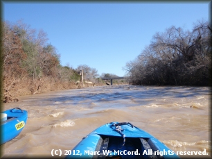 USGS Gauging Station and US Highway 67 ahead