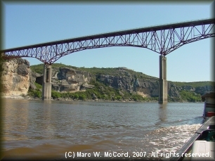 US Highway 90 high bridge above the take-out