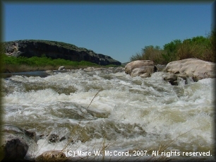 First rapid below Lewis Canyon Rapid in high water