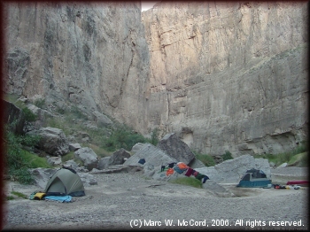 Another Mexican side campsite inside Santa Elena Canyon