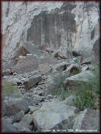 The beginnings of a new rapid in Santa Elena Canyon