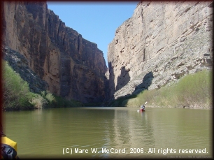 Exiting Santa Elena Canyon at Terlingua Creek