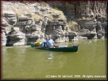 Marc McCord enjoying the scenery on the river
