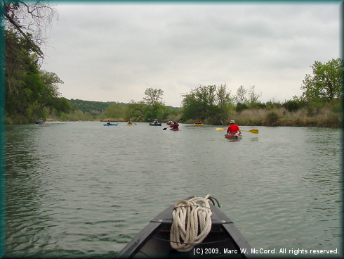 Paddling the South Llano River