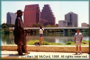 Stevie Ray Vaughan statue at Auditorium Shores