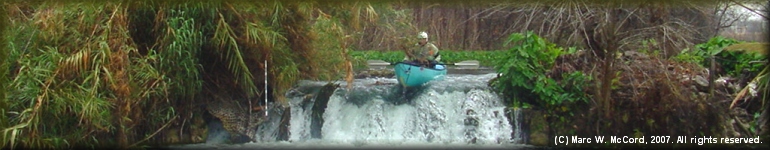 Cape Falls on the San Marcos River, Texas