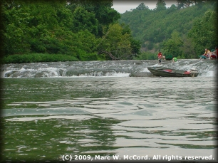 Looking upriver at High Falls